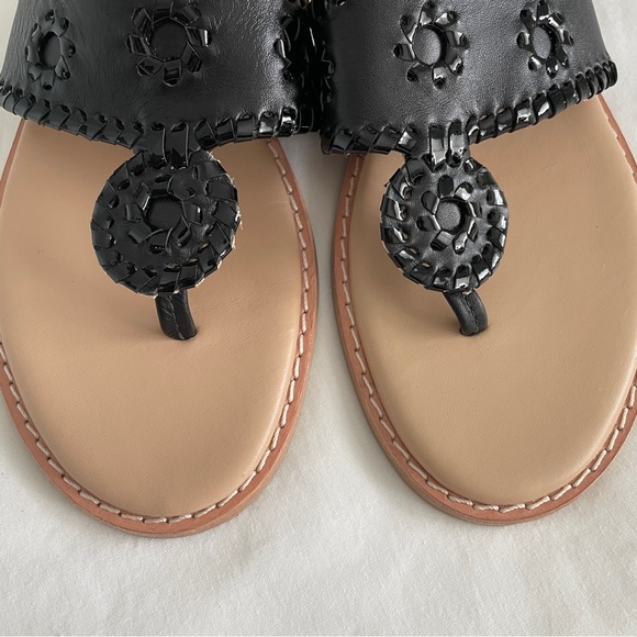 Jack Rogers black leather sandals in great condition size 8M - Picture 9 of 9